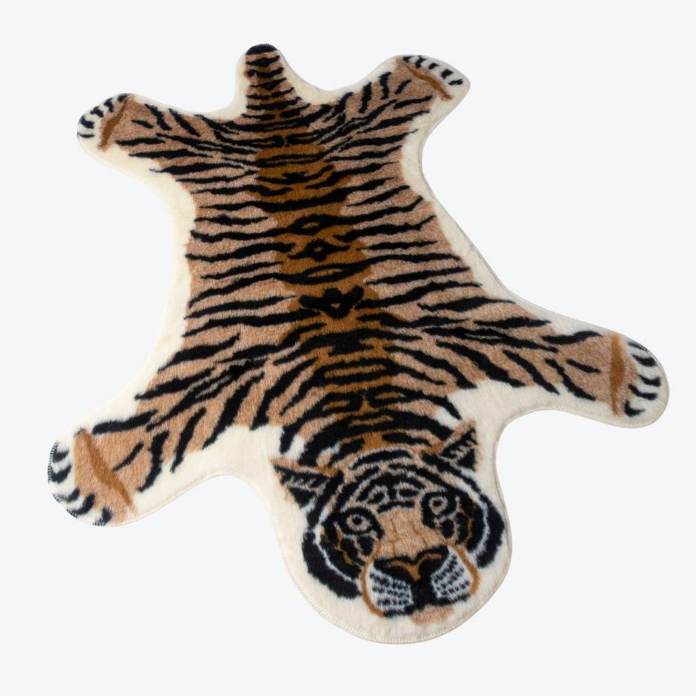 Small Tiger Rug Floor Mat 80 x 105cm Feel Good Decor